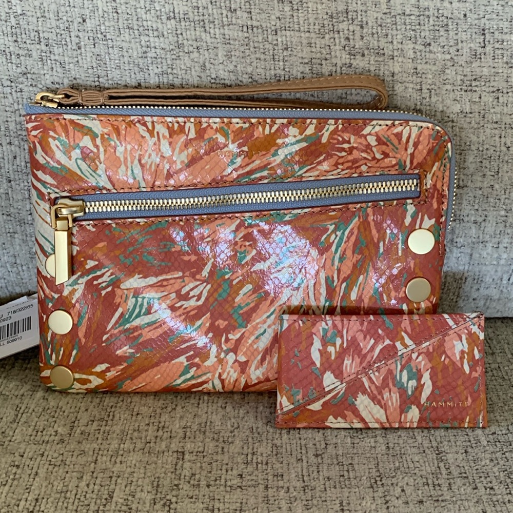 Hammitt Nash & Card Holder in Garden Party!! Brand New!!